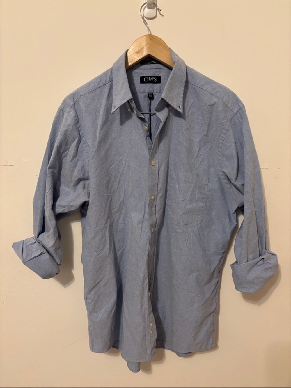 Chaps Men's Light Blue Button-Down Shirt